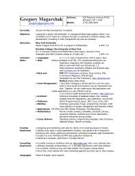 my resume as a web developer