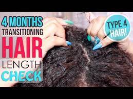 How to grow natural hair: 4 Months Transitioning Hair Update Youtube
