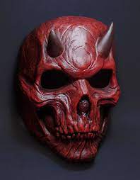 Lucifer Skull Mask Etsy Skull Mask Skull Creepy Masks
