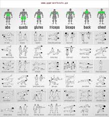 Bodyweight Exercises Chart Full Body Workout Plan