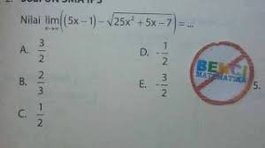 Limit di tak hingga merupakan kajian yang tepat untuk mengetahui kecendrungan suatu fungsi jika nilai variabelnya dibuat semakin besar. Cara Cepat Limit Tak Hingga Bentuk Akar Di Kanan Youtube