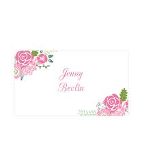 Whichever format you choose you'll need to communicate these preferences to your guests. Floral Place Cards In 4 Colors Chicfetti Weddings Printable Place Cards Free Printable Place Cards Printable Place Cards Templates