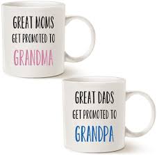 Get it as soon as tue, aug 3. Buy Mauag Funny Grandparent Coffee Mug Christmas Gifts Great Moms Dads Get Promoted To Grandma Grandpa Best Birthday Gifts For Grandparent Cup White 11 Oz Online In Turkey B07g8hhk8v