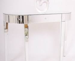 Saving Small Spaces With Narrow And Small Mirrored Console Table With Drawer And High Leg Mirrored Console Table Glass Corner Shelves Glass Shelves In Bathroom