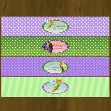 Pin De Katie Rose En Tinker Bell Party Cumpleanos De Tinkerbell Etiquetas De Agua Botellas De Agua
