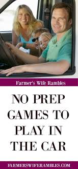 Five Car Games For Kids To Keep The Peace On Road Trips Farmer S Wife Rambles Car Games For Kids Games For Kids Car Games