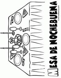 No era un partido para meterse en el jacuzzi. Colorear Mesa De Nochebuena La Mesa Dibujo Para Colorear Gratis