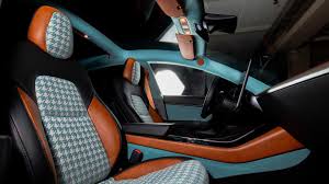 Let's explore each trim level. Vilner Blings Tesla Model 3 Interior With Houndstooth And Turquoise