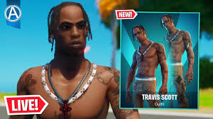 Exact details are not clear but its safe to say its probably a skin and some other stuff (as it is a set) pic.twitter.com/clhslfigwh. New Travis Scott Skin Gameplay Fortnite Battle Royale Live Youtube
