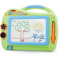 Anggrek kids children magnetic drawing board with painting pen writing sketch educational preschool toy, erasable drawing board, kids drawing board 10.63*7.68*0.59in. 10 Best Magnetic Drawing Boards 2021 Reviews