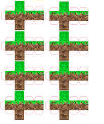 Papercraft Mini Dirt Block Ink Savahs Minecraft Printables Papercraft Minecraft Skin Minecraft Crafts