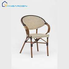 Create a natural look with rattan and wicker armchairs that are comfortable and functional, coming in many styles and sizes. China Holz Finish Aluminium Outdoor Wicker Franzosisch Bistro Stuhl Rattan Kaufen Franzosische Bistrostuhle Rattan Auf De Made In China Com