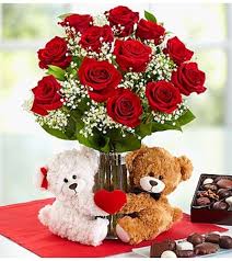 Vintage pattern with teddy bears and flowers. Abundant Love Teddy Bear Chocolate Riverside Ca Florist