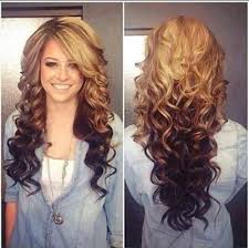 Beautiful Reverse Ombre Curly Curls For Long Hair Long Ombre Hair Hair