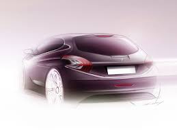 Peugeot 208 Xy Design Sketch Car Body Design Car Design Sketch Automotive Design Design
