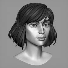 3D Cartoon Female Character Sheila Base Mesh Model