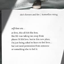 self-love era... at first, this all felt like loss