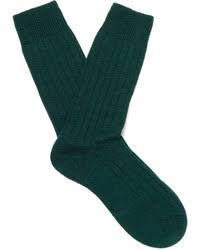 Men S Dark Green Socks From Mr Porter Lookastic