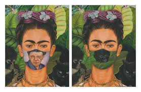 Frida kahlo's paintings have always been much more than simply depictions of herself or the world around her. Clement Kamena Frida Kahlo Self Portrait Masked With Diego Rivera Self Portrait And Unmasked For Sale At 1stdibs