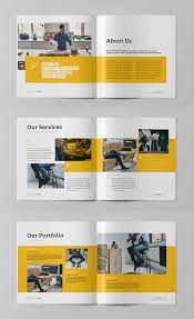 Students will deepen their knowledge of composition, proportion and layout design by incorporating grid system, typography, imagery and layout skills in a. Business Square Brochure Template 24 Pages Brochure Design Layout Graphic Design Brochure Booklet Design