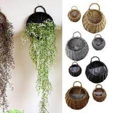 Wall Hanging Natural Wicker Flower Basket Orderbt Garden Wall Decor Hanging Flower Baskets Baskets On Wall