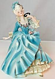 Great savings free delivery / collection on many items. Rare Vintage Florence Ceramics Pasadena Ca Masquerade Blue Dress Figurine Figurines Blue Dresses Ceramics