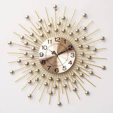Lohas home 12 inch silent vintage design wooden round wall clock arabic numerals design rustic country style wooden decor round wall clock(cafe & flower) 4.5 out of 5 stars 1,385 $10.79 $ 10. Big Wall Clock Modern Design European Style 3d Decorative Creative Large Metal Clocks Iron Wall Watch Art Home Decor From Blithenice 90 12 Dhgate Com