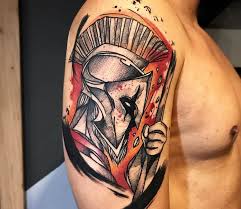 This logo is a symbol of grit and toughness. Spartan Warrior Tattoo By Gustavo Takazone Post 27299