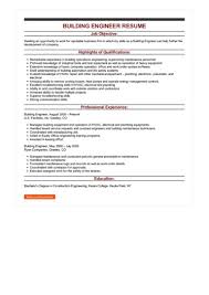 Salary can vary based on factors such as location, company, and industry. Building Engineer Resume Example