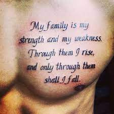 Unsere beziehung zu einander ist von jahr zu jahr mehr gewachsen und jetzt stehen wir uns so nahe, dass es manchmal weh tut. 350 Tattoo Spruche Kurz Familie 2021 Deutsch Schriftzuge Mit Bedeutung