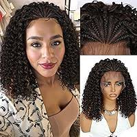 Amazon.com: Vecago 36 Inch Cornrow Braided Wigs for Black Women, Knotless  13x8 Box Braid Lace Front Wigs with Baby Hair Black Synthetic Corn Braid  Wig : Beauty & Personal Care