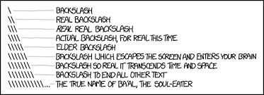 Then gnu parallel can help: 1638 Backslashes Explain Xkcd