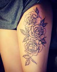 Big Piece For A First Timer Sat Like A Champ Makelucktattoo Redondobeachtattooshop Davidnelsontattoo Rosetatt Cute Tattoos For Women Thigh Tattoo Tattoos