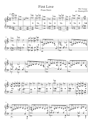 First Love Bts For Solo Piano Sheet Music For Piano Solo Musescore Com