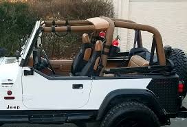 Like the dash and console for example. What I Did To My Yj Roll Bar Cover Restoration Jeep Wrangler Forum