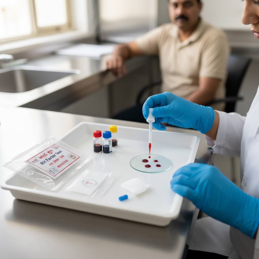 Blood Type RH Factor Test Ghatlodiya product image