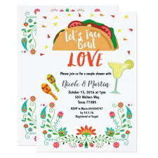 Couples Wedding Shower Invitation Fiesta With Taco Zazzle Com Couple Wedding Shower Couples Wedding Shower Invitations Couple Shower