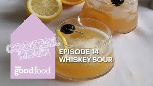 Use a shaker for bbc cocktail drink recipe. Cocktail Hour Whiskey Sour Bbc Good Food Youtube