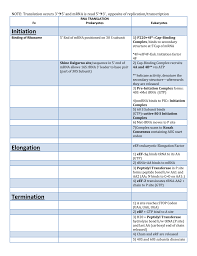 Rna Translation Chart