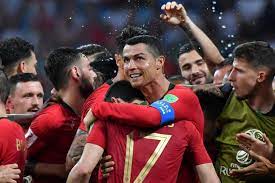Bruno fernandes (portugal) right footed shot from outside the box is high and wide to the right. Watch Cristiano Ronaldo Live In Portugal Vs Morocco On June 20