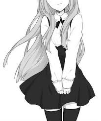 Black And White Manga Characters Nice Black And White Close Up Of A Female Character S School Uniform Manga Girl Manga Anime Manga Characters