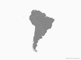 Vector Map Of South America With Countries Single Color Free Vector Maps