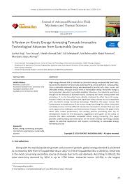 I am an experienced professional animator having 3 years of experience. Pdf A Review On Kinetic Energy Harvesting Towards Innovative Technological Advances From Sustainable Sources