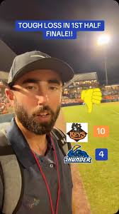 Thunder fall to the Keys 10-4 in the first half finale!! Tough one! Go  Thunder! #trentonthunder