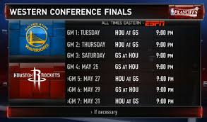 The milwaukee bucks win eastern conference and the phoenix suns win western conference finals and clinched the 2021 nba finals. Golden State Warriors Vs Houston Rockets 2015 Nba West Finals Schedule