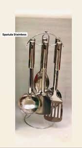 Gold cutlery set stainless steel golden knives forks spoons cutlery set kitchen tableware gold dinnerware set dropshipping. Spatula Set 6 Pcs Rack Spatula Stainless Steel Tebal Sodet Tools Terbaru Agustus 2021 Harga Murah Kualitas Terjamin Blibli