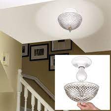 .me.my kids room has a ceiling fan with a light fixture.it says maximum wattage is 60.we've been using 40 watt bulbs for almost 4 lately tho,bulbs have been blowing out every week or so.i just noticed a crackling sound when light part is. 27 Cheap Ways To Upgrade Your Home Ceiling Light Covers Ceiling Fan Light Cover Ceiling Light Fixtures