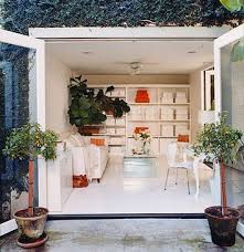 Garage conversion ideas for simple cost effective living spaces. La Good Question From Garage To Home Office Garage Interior Small Garage Garage Office