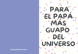 Tarjetas de feliz dia papa para imprimir. Tarjetas Del Dia Del Padre Descarga Gratis Poder Mama Imprimibles