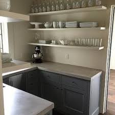 Gray Cabinets With Concrete Countertops Kitchen Remodel Countertops New Kitchen Cabinets Grey Kitchen Cabinets